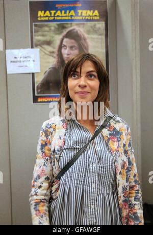 London UK 30 juillet 2016 Natalia Tena La comédienne et musicienne elle payé Nymphdora Tonks dans le film de Harry Potter et de la sauvagerie dans la série HBO Osha jeu des trônes Crédit : Paul Quezada-Neiman/Alamy Live News Banque D'Images