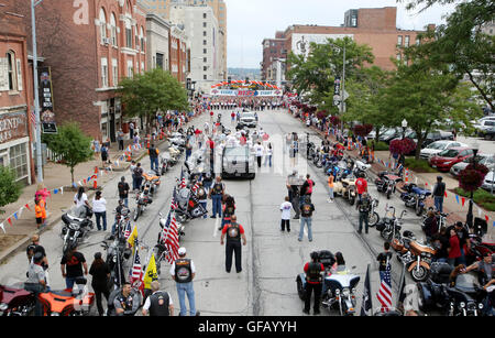 Davenport, Iowa, États-Unis. 30 juillet, 2016. Au cours de la 42e conférence annuelle des Quad-City Times BIX7 Samedi, 30 juillet, 2016. Crédit : Kevin E. Schmidt/Quad-City Times/ZUMA/Alamy Fil Live News Banque D'Images