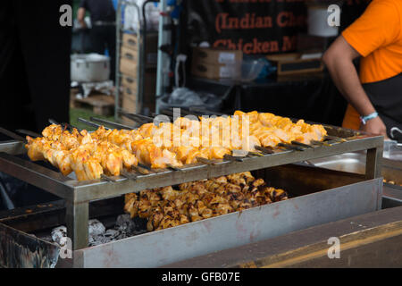 Towcester Silverstone,UK,,30 Juillet 2016,Indian Street food à Silverstone Classic 201 Crédit : Keith Larby/Alamy Live News Banque D'Images