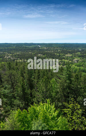 Contryside ontario canada nature vues aériennes lake forest Banque D'Images