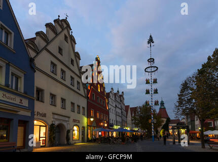 Weiden in der Oberpfalz : Place du marché, l'Allemagne, Bayern, Oberpfalz, Bavaria, Haut-Palatinat Banque D'Images