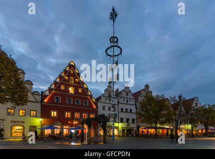 Weiden in der Oberpfalz : Place du marché, l'Allemagne, Bayern, Oberpfalz, Bavaria, Haut-Palatinat Banque D'Images