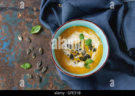 Soupe de potiron et pommes de terre Banque D'Images