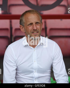 Cardiff City manager Paul Trollope avant le match amical de pré-saison à la vitalité Stadium, Bournemouth. Banque D'Images