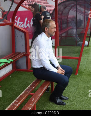 Cardiff City manager Paul Trollope avant le match amical de pré-saison à la vitalité Stadium, Bournemouth. Banque D'Images