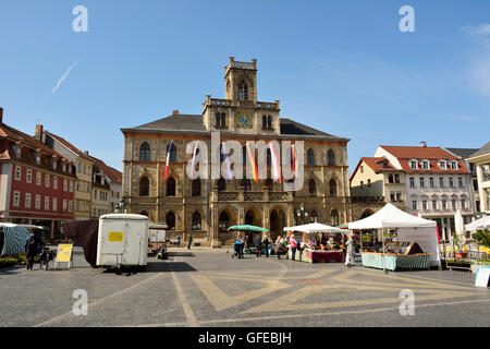 Avis de Markt à Weimar Banque D'Images