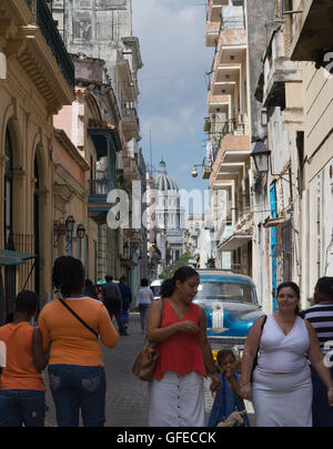 Cuba La Havane Casual street life Banque D'Images