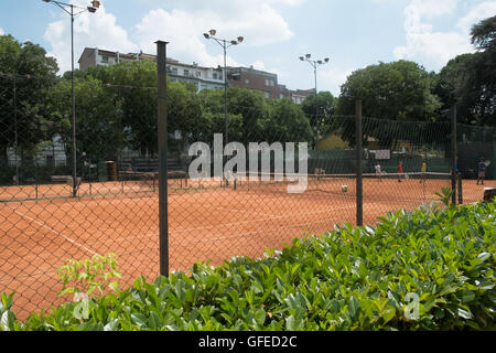 US Affrico, Florence , Italie, a été choisi comme le principal lieu de compétitions de tennis pendant les premiers Jeux Olympiques Jeux Trisome Banque D'Images