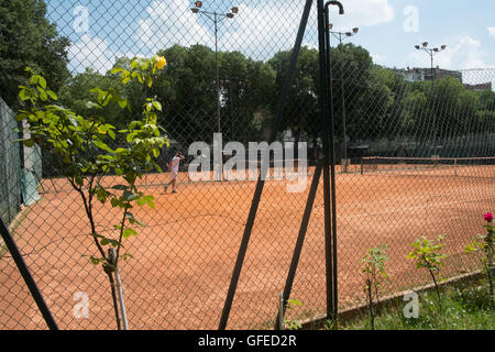 US Affrico, Florence , Italie, a été choisi comme le principal lieu de compétitions de tennis pendant les premiers Jeux Olympiques Jeux Trisome Banque D'Images