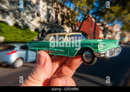 Modèle rétro voiture Ford Thunderbird, Melbourne, Victoria, Australie Banque D'Images