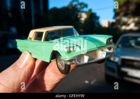 Modèle rétro voiture Ford Thunderbird, Melbourne, Victoria, Australie Banque D'Images