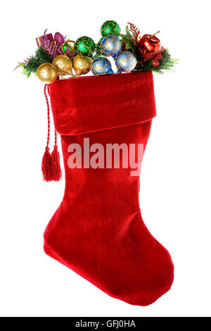 Série de décorations de Noël, des isolés sur un fond blanc. Banque D'Images