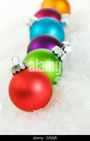 Série de décorations de Noël, des isolés sur un fond blanc. Banque D'Images