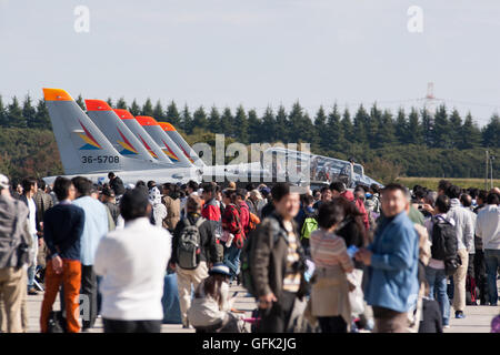 Tokyo, Japon - 3 novembre, 2014 : l'Air Force d'autodéfense japonaise organise son meeting aérien annuel à leur base aérienne Iruma Banque D'Images