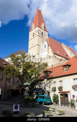 Weißenkirchen in der Wachau : église fortifiée, l'Autriche, Niederösterreich, Autriche, Wachau Banque D'Images