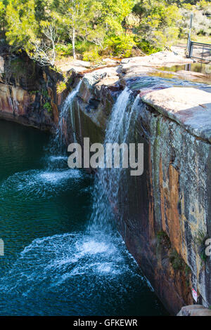 Coote Creek cascade à Wattamolla Royal National Park Sydney Australie Banque D'Images