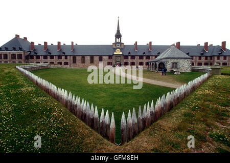 La forteresse de Louisbourg est un siteat historique national de Louisbourg, sur l'île du Cap-Breton, Nouvelle-Écosse - Canada Banque D'Images