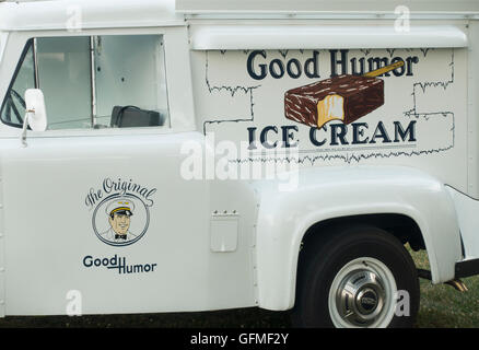 L'humour camion de crème glacée Banque D'Images