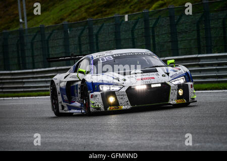 Spa Francorchamps, France. 31 juillet, 2016. 24 Heures de Spa endurance. # 26 SAINTELOC RACING (FRA) Audi R8 GT3 Gregory Guilvert (FRA) MIKE PARISY (FRA) CHRISTOPHER HAASE (DEU) Credit : Action Plus Sport/Alamy Live News Banque D'Images