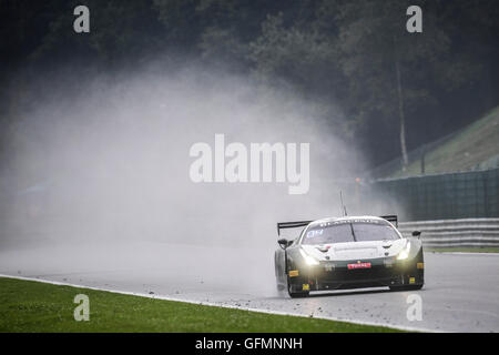 Spa Francorchamps, France. 31 juillet, 2016. 24 Heures de Spa endurance. # 52 AF Corse (ITA) Ferrari 488 GT3 Duncan Cameron (GBR) Andrew Scott (GBR) MATT GRIFFIN (IRL) Credit : Action Plus Sport/Alamy Live News Banque D'Images