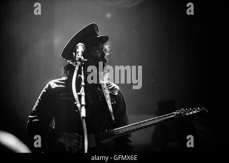 Las Vegas, Nevada, USA. 31 juillet, 2016. Sean Lennon représenté comme il se produit avec Les Claypool Lennon délire au Brooklyn Bowl à la Linq dans Las Vegas, NV le 31 juillet 2016. © MediaPunch Inc/Alamy Live News Banque D'Images