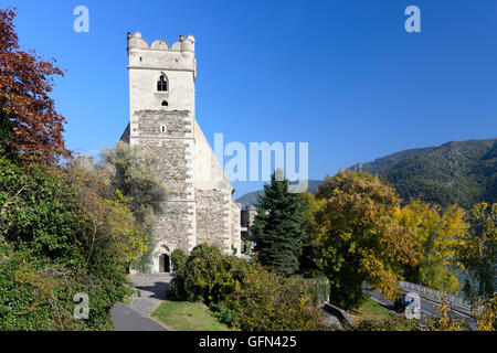 Weißenkirchen in der Wachau : église fortifiée Saint Michel, l'Autriche, Niederösterreich, Autriche, Wachau Banque D'Images