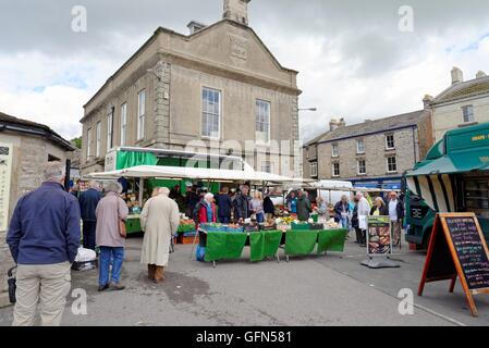 Marché Leyburn North Yorkshire UK Banque D'Images