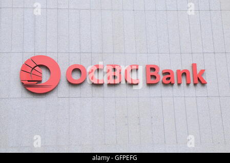 OCBC oversea Chinese Banking Corporation, une société de services financiers basée à Singapour et des bureaux dans 15 pays. Banque D'Images