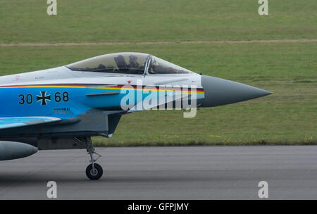 German Air Force Typhoon 60 ans à spécial RNAS Culdrose Journée de l'air Banque D'Images