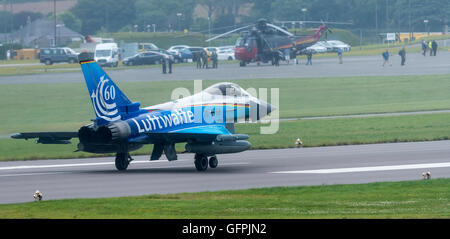 German Air Force Typhoon 60 ans à spécial RNAS Culdrose Journée de l'air Banque D'Images