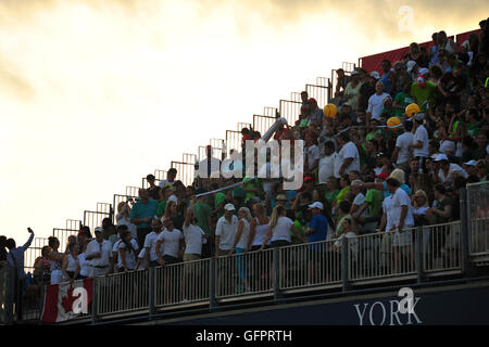 Un stand plein de spectateurs de la Coupe Rogers 2016 Tournoi de tennis à Toronto. Banque D'Images