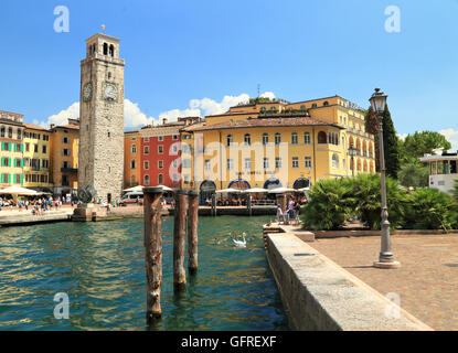 Riva del Garda, Lac de Garde, Lago di Garda, Italie, San Lorenzo al Mare Banque D'Images