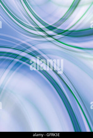 Moins d'ombre avec fond bleu vert et blanc entrecroisés rayures ovale Banque D'Images