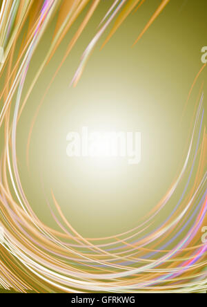 Fond kaki brillant couverts lignes torsadées Banque D'Images