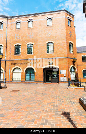La cour de comté de la Crown Court de Grimsby centre combiné d'extérieur de bâtiment système de justice tribunaux UK Angleterre GO Banque D'Images
