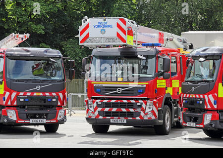Yorkshire de l'incendie et de secours d'Incendie Volvo Banque D'Images