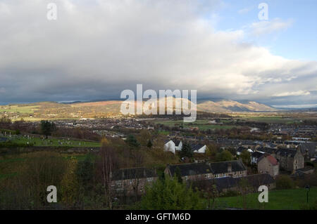 Vue depuis le château de Stirling Banque D'Images