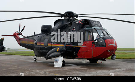 La Force aérienne belge Sea King MK48 RNAS Culdrose Journée de l'air 2016 Banque D'Images