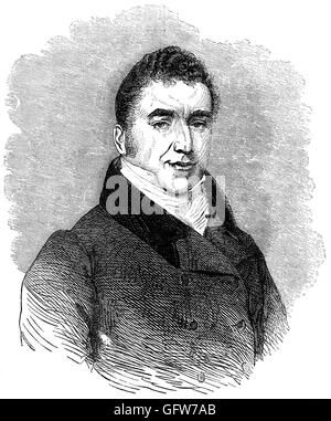 Joseph Hume FRS (22 janvier 1777 - 20 février 1855) était un médecin écossais et radical MP, né à Montrose, Angus.En 1812, il a acheté un siège au Parlement pour Weymouth, Dorset, Angleterre, et voté comme un conservateur. Il a été très actif, chanceliers de l'Échiquier a donné aucune paix, a protesté contre la flagellation dans l'armée, l'enrôlement obligatoire des marins et l'emprisonnement pour dettes. Banque D'Images