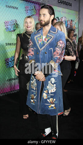 New York, USA. 1er août 2016. Margot Robbie, Jared Leto à Warner Bros Pictures & DC, Atlas Entertainment présente la première mondiale de Suicide Squad au Beacon Theatre de New York. Août 01, 2016 NEW YORK. Credit : MediaPunch Inc/Alamy Live News Banque D'Images