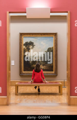 Londres, Royaume-Uni. 3 Août, 2016. Traversée de la Brook - Oeuvres de JMW Turner, qui sont rentrés chez eux à la clore Gallery de la Tate Britain à la suite d'une importante tournée internationale à l'USA et Canada. Les points forts : le château de Norham - Lever du soleil : une peinture de la fin de la carrière de Turner, montrant une vision de l'atmosphère du paysage britannique baigné de soleil ; la paix - enterrement en mer : iend, l'artiste David Wilkie ; et l'Dogano, San Giorgio : une belle fin de la peinture du grand Venise reflétée dans l'architecture t Credit : Guy Bell/Alamy Live News Banque D'Images