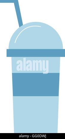 L'icône de tasse boisson froide Illustration de Vecteur