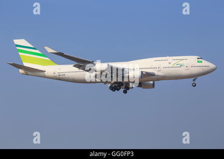 Kuala Lumpur Malaisie/Februar 10, 2015 : Le Boeing 747 de Nasair rares à l'aéroport de Kuala Lumpur. Banque D'Images