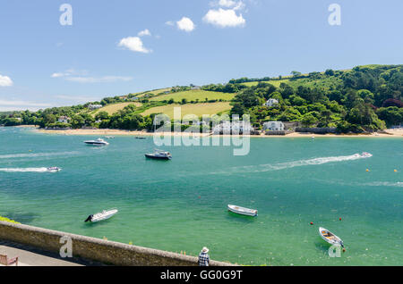 Vue du Portlemouth sur l'estuaire de Salcombe Salcombe Banque D'Images