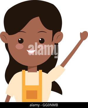 Seul woman wearing apron icon Illustration de Vecteur