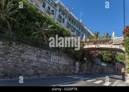 Imperiale Intercontinental Hotel, Santa Margherita Ligure, Portofino, Rapallo, Levante, Liguria, Cinque Terre, Italie, Europa, l'UE Banque D'Images