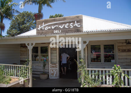 Harvest Restaurant et épicerie dans le village de Newrybar dans le nord de la Nouvelle-Galles du Sud, Australie Banque D'Images