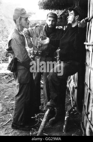 Au cours de la révolution, Fidel Castro et Che Guevara 1956-1959 Cuba Banque D'Images