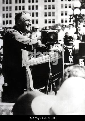 Franklin Delano Roosevelt à Atlanta au cours de la campagne électorale, novembre 1932 United States Paris. Bibliothèque nationale Banque D'Images