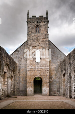 Ruine de l'église paroissiale de St Martin, North Yorkshire, UK. Banque D'Images